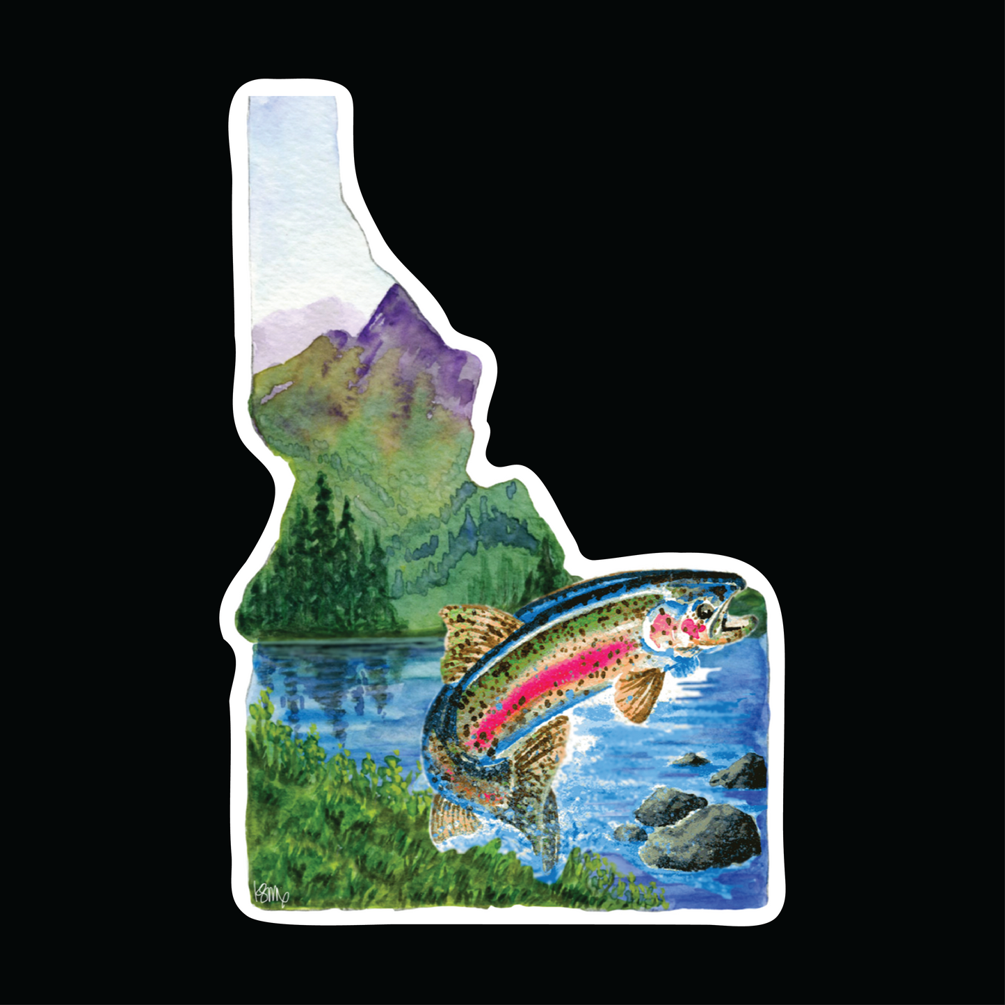 Idaho Trout Sticker