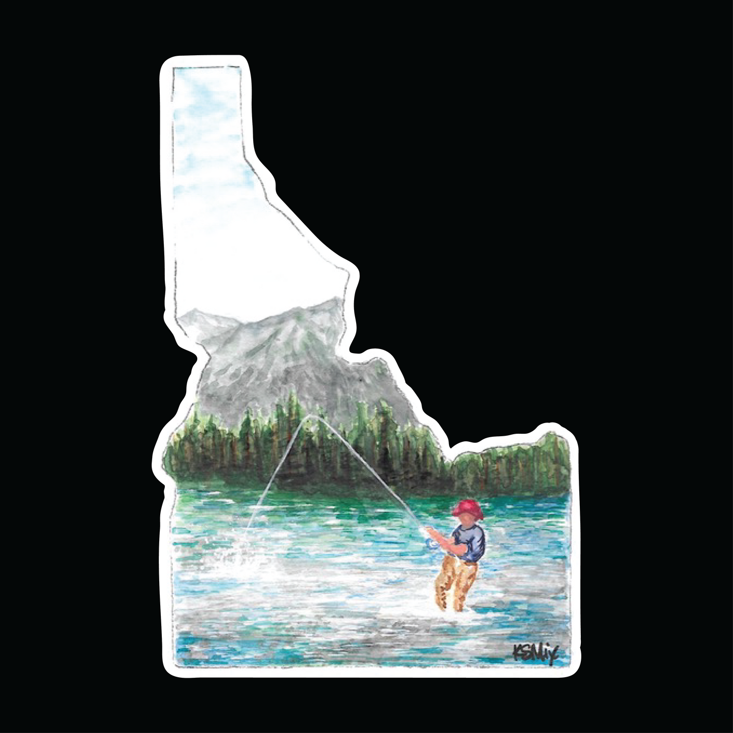 Idaho Fly Fishing Sticker