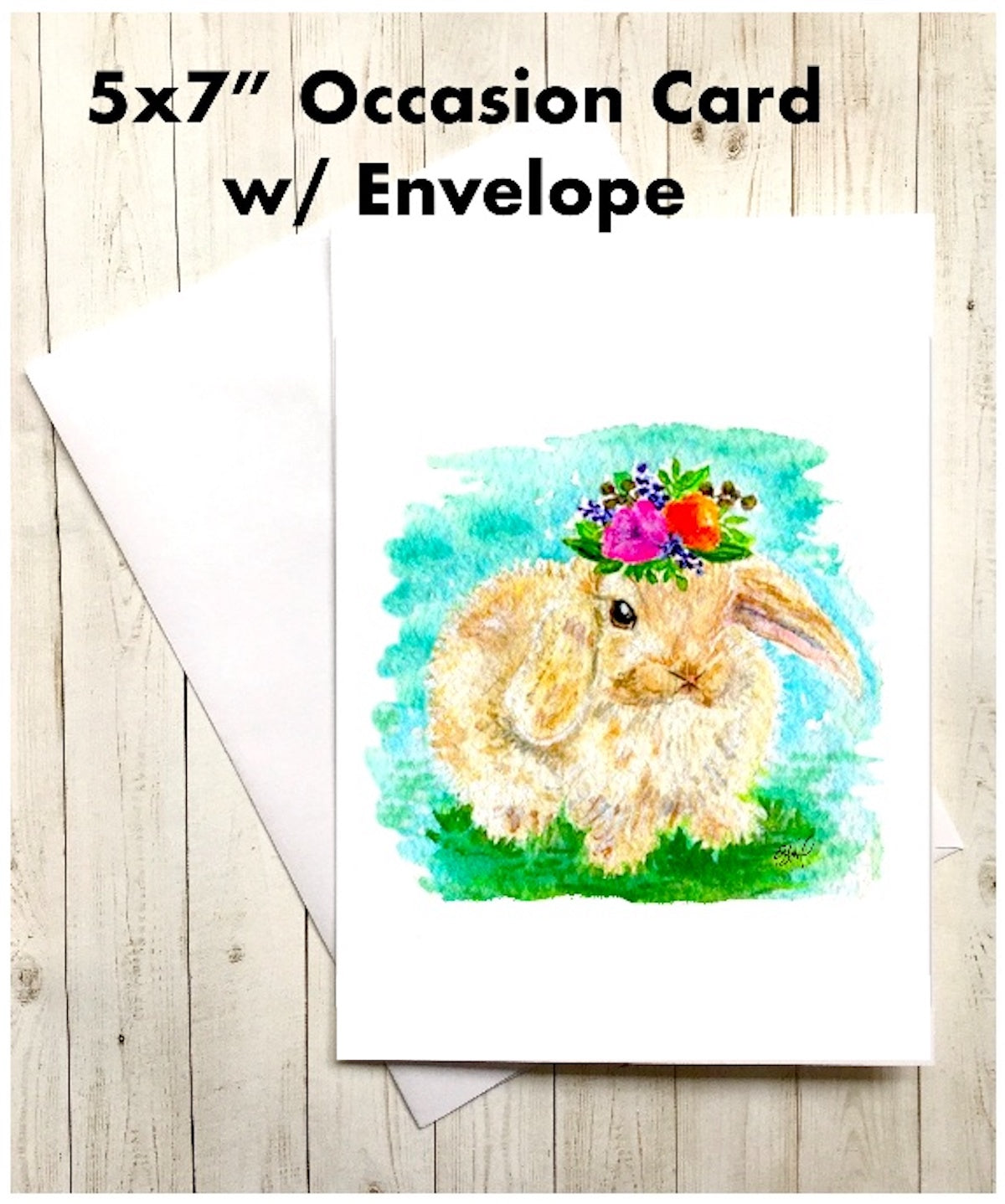 Bunny with Flower Crown