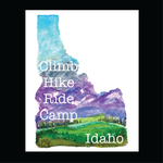 Idaho Climb, Hike, Ride, Camp,